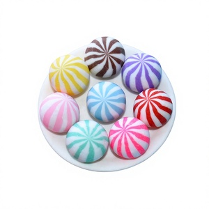 Mini-cabochons en résine effet bonbons arc-en-ciel, fausses aliments de simulation, pour décoration de téléphone, accessoires capillaires DIY, scrapbooking et loisirs créatifs - Product Image 1
