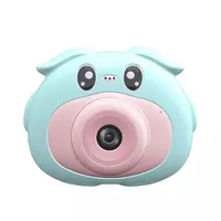 Mini câmera de brinquedo infantil, design de desenho animado, tela lcd de 2.0 polegadas, lente dupla, para crianças, bebês, câmera digital