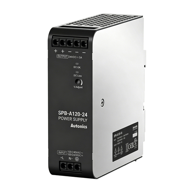 In Stock Autonics Switching Power Supply SPB Series SPB-A120-12/SPB-A120-24 DIN Rail Switching Mode Power Supply