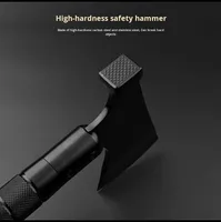 Tomahawk multifonctionnel de survie en aluminium industriel à poignée antidérapante pour le camping, la chasse et les activités tactiques en extérieur