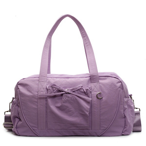 Sac de voyage pliable personnalisé avec logo, séparation sec/humide, pour femme, idéal week-end et nuit, avec sangle - Product Image 5