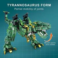 Jouets de construction de dinosaure Kit de blocs de robot tyrannosaure 643 pièces ensemble de blocs de construction robot transformé pour les enfants