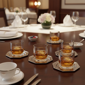 Set di 6 Sottobicchieri Ottagonali da 112mm, Vassoi per Servire - Product Image 3