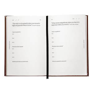 LABON <span class=keywords><strong>Journal</strong></span> de gratitude 6 minutes de bonheur Mindfulness <span class=keywords><strong>Self</strong></span> Care Carnet de notes en cuir non daté relié à couverture rigide - Product Image 2