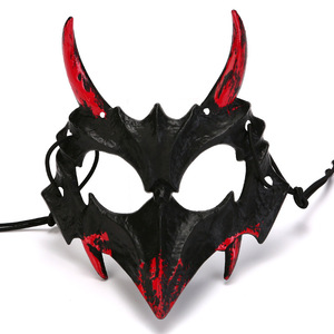 Anime di Halloween Cosplay mezza faccia trucco palla sanguinante maschera tigre Yesha Tiangou drago dio uomo <span class=keywords><strong>lupo</strong></span> maschera di danza maschera - Product Image 5
