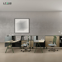 Bureau modulaire de style industriel moderne Cabine en bois durable pour centre d'appels commercial Excellente visibilité Poste de travail
