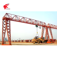 Produsen Cina Remote Control bunga berdiri 1 Ton 2 Ton 3 Ton 5 Ton 10 Ton 16 Ton tunggal Girder Truss Gantry Crane