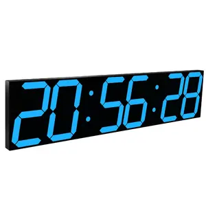 Kore tarzı 3D Stereo saat Led Alarm elektronik saat oturma odası 3D duvar sınır ötesi dijital saat