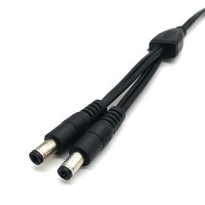 DC Power 1 FEMALE TO <span class=keywords><strong>2</strong></span> MALE 5.5mm x <span class=keywords><strong>2</strong></span>.1mm DC สายไฟแยกสำหรับกล้อง LED Strip Light สายบาร์เรลปลั๊ก - Product Image 3