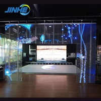 Intérieur Extérieur P3.91 Transparent Rideau Fenêtre Verre Led Mur Affichage Haute Luminosité Écran Led Transparent