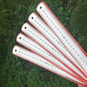 Penggaris Baja Tahan Karat 30cm 300mm Penggaris Kayu Metrik Imperial Pasokan Langsung Dari Produsen Bahan Kayu dan Logam - Product Image 6