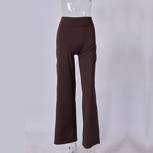 กางเกงคินบอร์คุณภาพสูงสำหรับเป็นเสื้อผ้า กางเกงขากว้างลำลองสำหรับผู้หญิง - Product Image 1