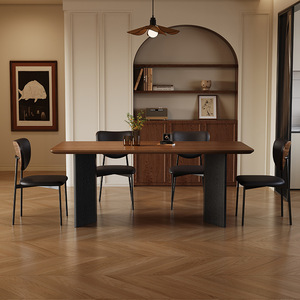 Juego de mesa y sillas de comedor de madera maciza con acabado en madera de fresno, 4 piezas, rectangular, duradero, para uso doméstico - Product Image 2