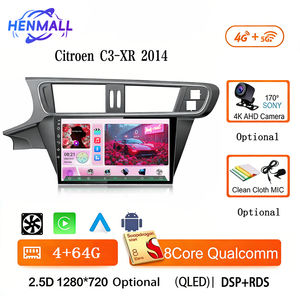 Écran de voiture 10 pouces Qualcomm 8 cœurs, compatible Carplay et Android Auto, avec commande au volant, lecteur DVD pour Citroën <span class=keywords><strong>C3</strong></span>-XR 2014 - Product Image 1