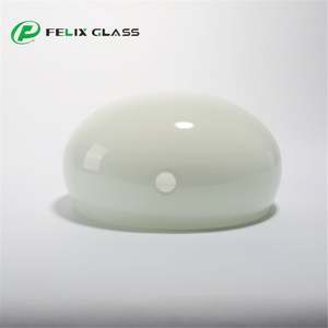 Abat-jour en verre opale blanc pour lustre et suspension - Product Image 6