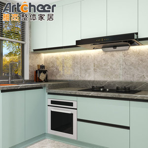 Armario de cocina pequeño de diseño moderno, Modular personalizado de alta calidad, tablero de melamina de MDF, cocina y <span class=keywords><strong>accesorios</strong></span> - Product Image 2