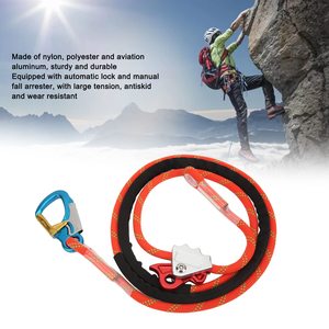 Cuerda <span class=keywords><strong>de</strong></span> seguridad para trepar árboles con mosquetón <span class=keywords><strong>de</strong></span> triple bloqueo, núcleo <span class=keywords><strong>de</strong></span> alambre <span class=keywords><strong>de</strong></span> acero, kit <span class=keywords><strong>de</strong></span> línea <span class=keywords><strong>de</strong></span> rescate ajustable con mosquetón <span class=keywords><strong>de</strong></span> protección contra caídas - Product Image 5
