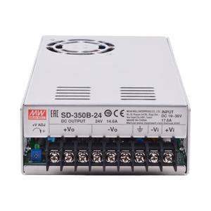 SD-350B-24 MEAN WELL, faible ondulation, isolation 1500VAC, entrée 20-36VDC, convertisseur <span class=keywords><strong>DC</strong></span>-<span class=keywords><strong>DC</strong></span> 24V 14.6A 350.4W pour l'automatisation industrielle - Product Image 2