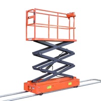 Plateforme élévatrice à ciseaux électrique mobile pour la cueillette des fruits en verger, la récolte agricole, les travaux en hauteur, élévateur hydraulique à batterie
