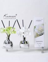 Diffuseur à Bâtonnets de Luxe 50 ml, Huile Parfumée Fruits et Fleurs Frais pour Aromathérapie Maison, Parfum Sans Odeur pour Chambre et Salon