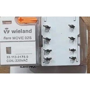 Relé Wieland Move 02S 2NO 3A 220 VCA, Bobina de Baja Potencia, Contacto de Aleación de Plata - Product Image 1