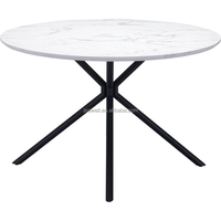Meubles de salle à manger ronds sur mesure, table en verre céramique, ensemble de table et de chaises de style nordique pour la maison et les restaurants