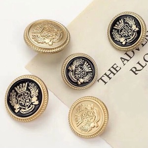 Wholesale <strong>Button</strong> Fancy Clothes Vintage Ladies Golden Factory Shank Customised Metal Clothing Sewing <strong>Loop</strong> <strong>Buttons</strong> - Product Image 2