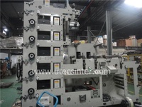 UTR320 Automatique film Plastique Adhésif Étiquette Machine D'impression Flexographique, Autocollant Imprimante Flexographique Matériel avec four UV