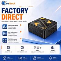 Mini PC CoreNest Office AMD Ryzen AI 7 PRO 360 con IA, 8 Núcleos, LPDDR5 6400MHz, Doble LAN 2.5G para Negocios, Computadora de Oficina con IA