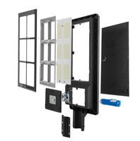 Applique murale Led solaire avec capteur, imperméable conforme à la norme Ip65, luminaire d'extérieur, idéal pour une rue, 50w