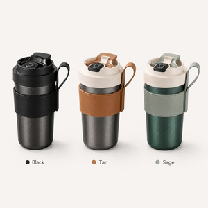Mug à café en titane à isolation sous vide de qualité supérieure, gobelet de voyage à double paroi portable, tasse anti-fuite - Product Image 6
