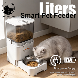Distributore Automatico di Cibo per Cani e Gatti 4L con Compartimento Essiccante Antiumidità, Crocchette Fresche, Schermo LED e Funzionamento a Pulsante - Product Image 3