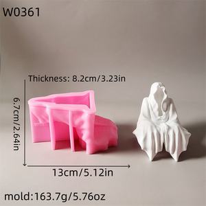 Moldes de fundición de resina hechos a mano para adornos decorativos DIY estilo Ins silicona Dios DE LA MUERTE moldes W0361 - Product Image 3