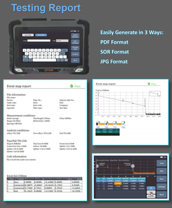 ST3200H-P6 1310/1550/1625nm 42/40/40dB Offre Spéciale PON OTDR 7 pouces écran 1-64 splitter OPM VFL MCO ÉVÉNEMENT carte <span class=keywords><strong>PDF</strong></span> FICHIER offrant - Product Image 5