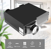 Volume d'air élevé 1200m3/h Type ultra mince ventilateur de conduit de ventilation pour plusieurs espaces