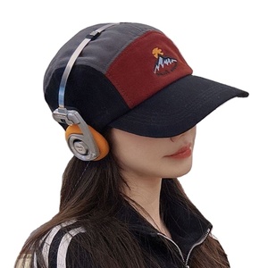 Street Color Matching Five-piece Adjustable Polyester/Cotton Geometric Pattern Korean Version Summer Outdoor <b>Cap</b> <b>Baseball</b> <b>Cap</b> - Product Image 1