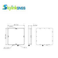 Antenne GNSS double fréquence Skylinkgnss TTDH-130-MAX-1 pour véhicule, petit drone, haute précision, anti-interférence, 16W