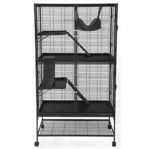 <span class=keywords><strong>Cage</strong></span> à petits animaux en métal empilable avec roulettes pour souris, hamster, cobaye, chinchilla, écureuil, lapin et furets - Product Image 6