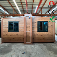 Maison conteneur préfabriquée de luxe 20FT 40FT, structure en acier à panneaux sandwich, moderne, écologique, étanche et extensible