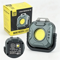 Linterna de Trabajo LED Portátil de Alta Luminosidad 500LM, Multifuncional, Magnética, Recargable, COB LED, Linterna de Llavero, Fabricante