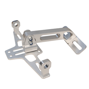 Cadre de plaque d'immatriculation personnalisable, pliable, en aluminium et acier inoxydable, usiné CNC, certifié ISO9001, pour <span class=keywords><strong>moto</strong></span> électrique - Product Image 3