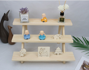 Blind <b>Box</b> Display Stand Multi-Layer Wooden Standing Type <b>Storage</b> Rack for Figurines and Dolls-Multi-Functional Space-Saving - Product Image 2