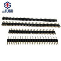 1-2Rows 1-40PIN 2.54PH mâle femelle THT DIP/SMT/90 ° connecteur à broche Pogo à angle droit