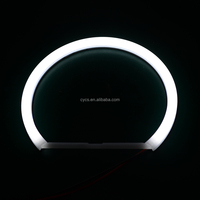 Pièce de véhicule, systèmes d'éclairage automobile, autres accessoires d'éclairage automobile, anneaux halo SMD blancs 60 LED, lumière en coton, 131 mm, yeux d'ange LED pour voiture
