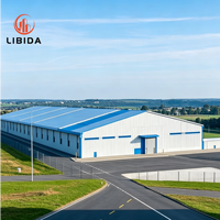 Estructura de Acero Resistente y Estable para Vigas y Columnas, Estructura Metálica Resistente a la Intemperie para Diversas Construcciones Prefabricadas de Acero