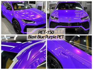 Film de protection de voiture en vinyle de qualité supérieure, bleu éclatant violet, 1,52*17 m, vente en gros, facile à appliquer - Product Image 6