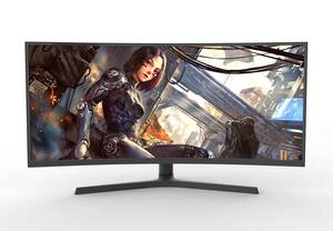 <span class=keywords><strong>Monitor</strong></span> Gaming Curvo de <span class=keywords><strong>34</strong></span> Pulgadas, PANEL SIN BORDES, 3440*1440, 4K, 100hz, R1500, <span class=keywords><strong>Monitor</strong></span> de Juegos para Computadora - Product Image 2