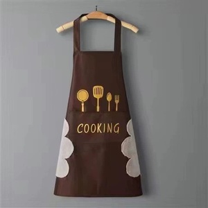 Tablier coréen imperméable en PVC pour hommes et femmes, résistant à l'huile, pour cuisine et travail, lavable, avec essuie-chaussures et essuie-mains, vente en gros - Product Image 4