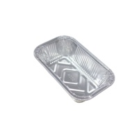 136*85*36mm 250ml jetable alimentaire four emballage sûr feuille d'aluminium conteneur plateau feuille d'aluminium gâteau cuisson modèle