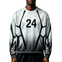 Sweat-shirt Y2K fabriqué en Chine, impression par sublimation, col rond, polyester de haute qualité, sweat-shirt haut de gamme